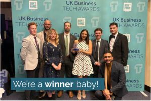 Celebrating success: The Distance and GoodShape win ‘App of the Year’ at the 2023 UK Business Tech Awards